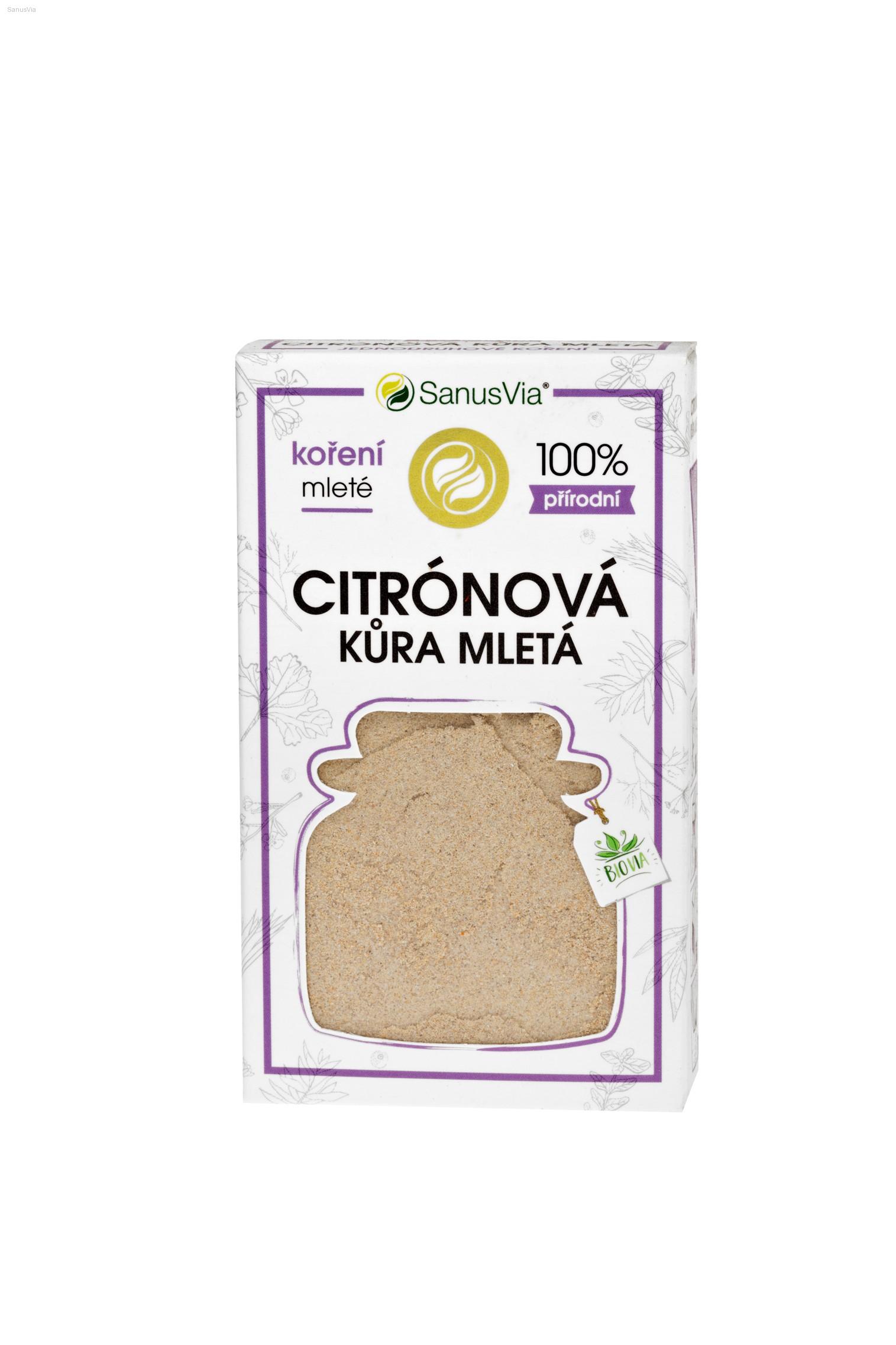 Citrónová kôra mletá BIO 48g