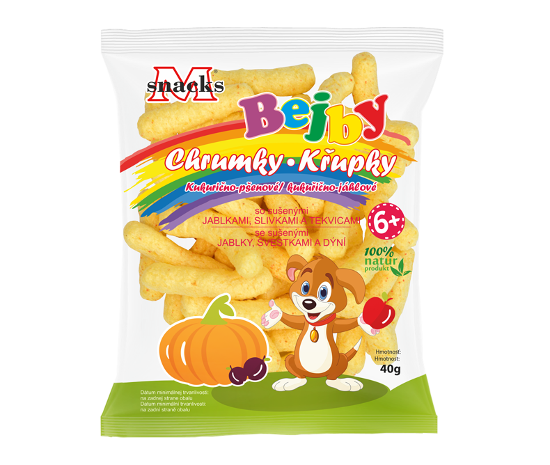 Chrumky kukuričné tekvica jablko 40g
