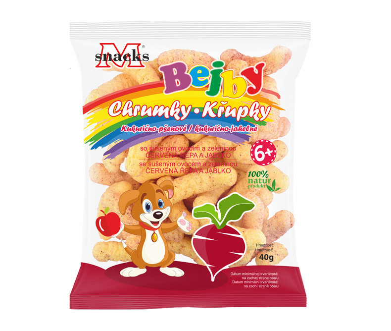 Chrumky kukuričné repa jablko 40g