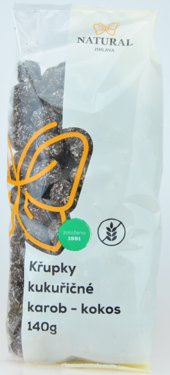 Kukuričné chrumky s karobom 150g